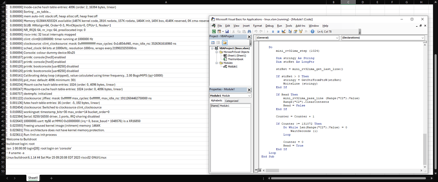 Linux Command Excel Spreadsheet 开发者成功在 Excel 表格中“运行 Linux” - 叫我阿胖